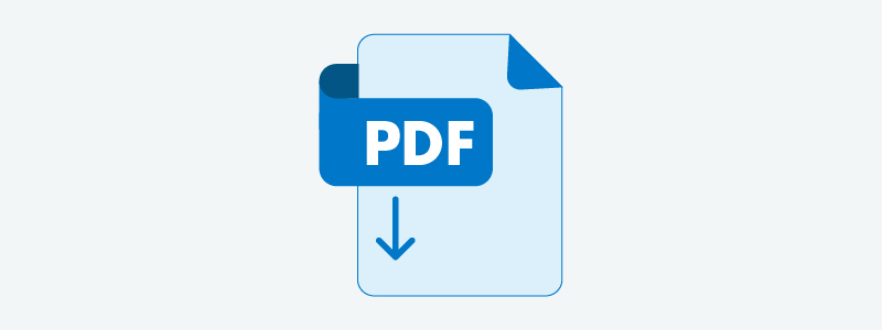 PDF ikon, illustrerad.